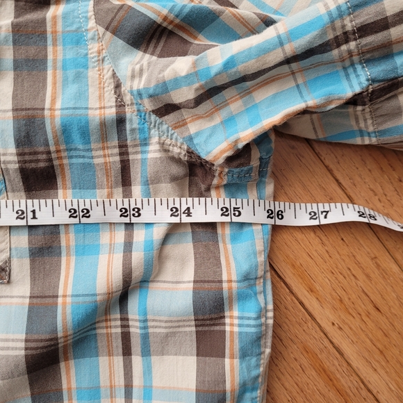 MEC Organic Cotton Casual Men's Plaid Outdoor Hiking Button Up XXL - Picture 10 of 11